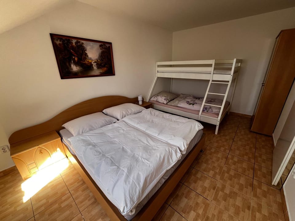 Bed, Photo of the whole room, Bedroom, bunk bed, wardrobe