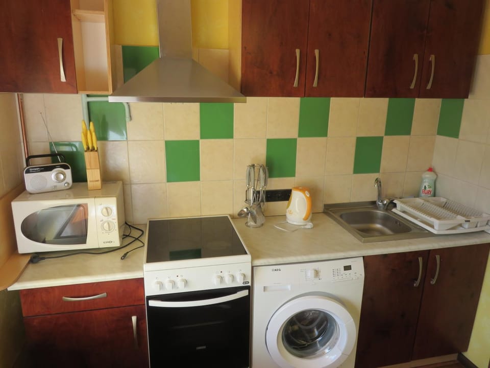 Coffee/tea facilities, Kitchen or kitchenette, minibar, pet friendly, stove, washing machine