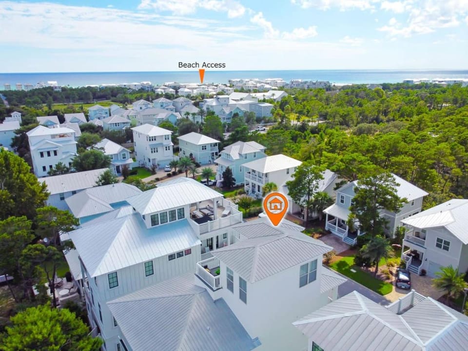 Property building, Neighbourhood, Bird's eye view, Sea view