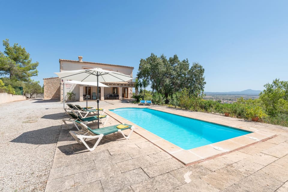 Swimming pool, sunbed