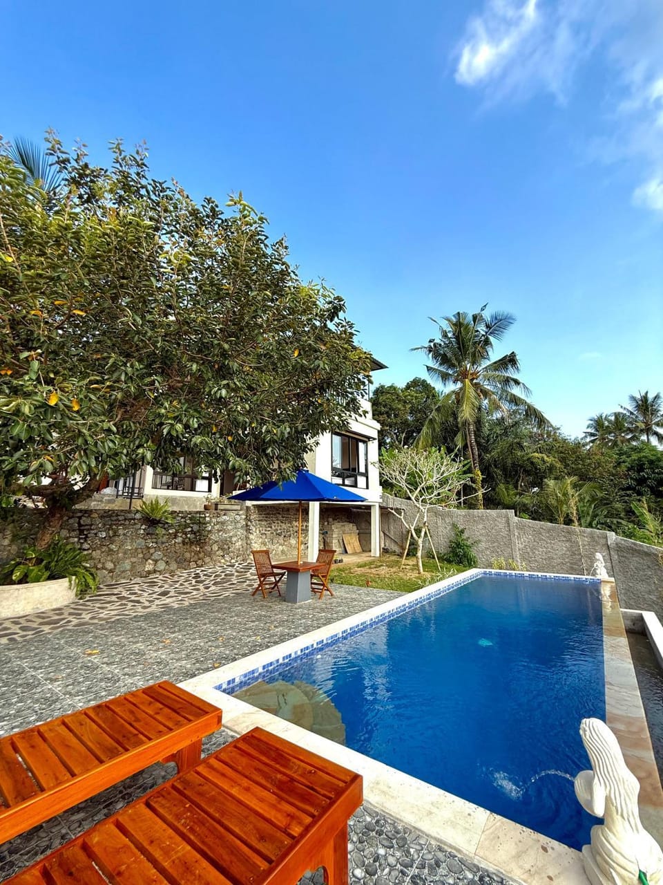 Garden, Pool view, sunbed