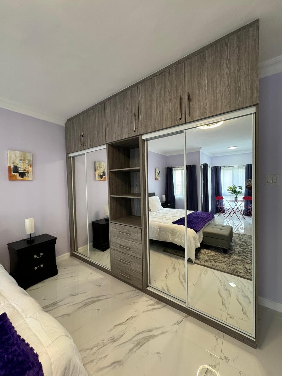 Bed, TV and multimedia, Bedroom, wardrobe