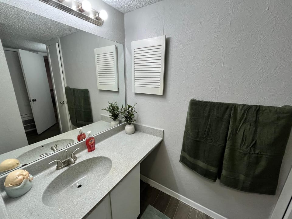 Bathroom, towels