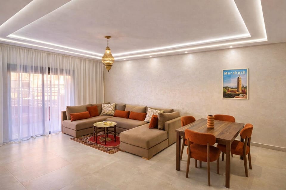 Appartement spacieux centre ville quartier dynamique Apartment in Marrakesh