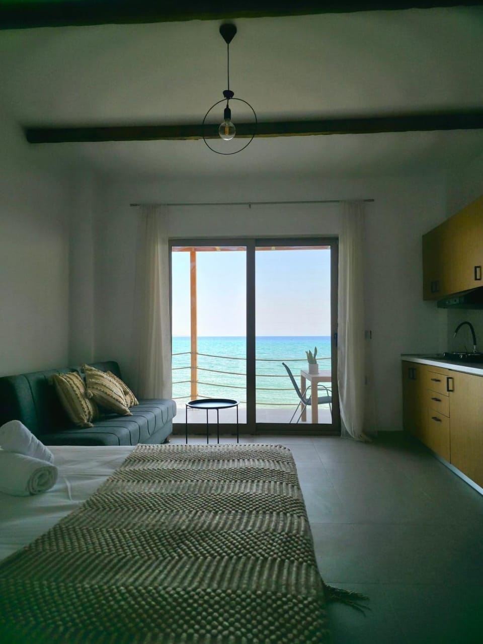 Natural landscape, Bedroom, Sea view