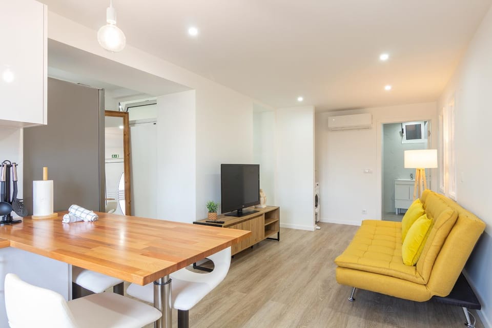 Communal lounge/ TV room, TV and multimedia, Kitchen or kitchenette, Living room, Seating area, Dining area, Evening entertainment, air conditioner