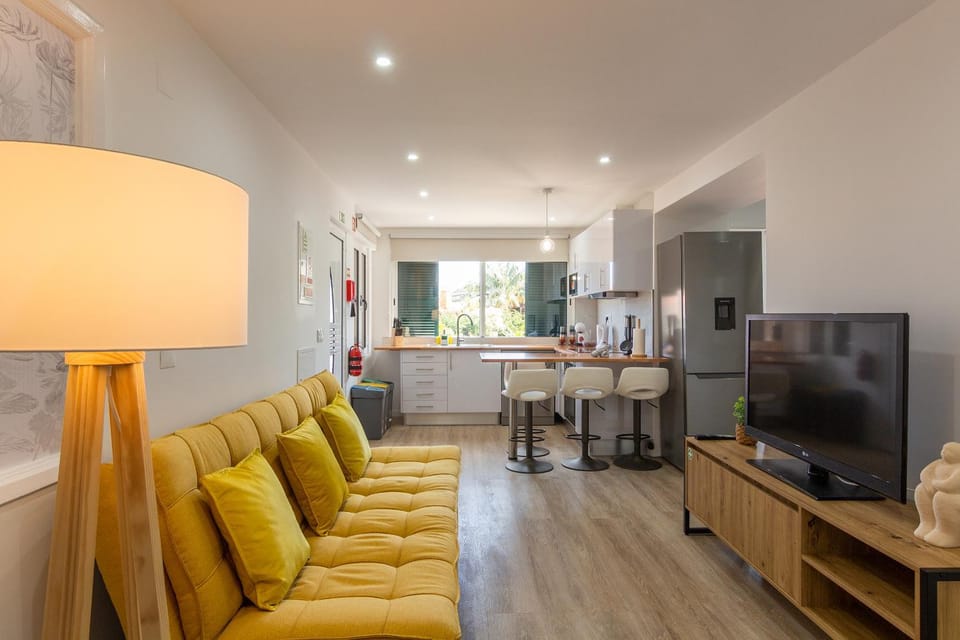 Communal lounge/ TV room, TV and multimedia, Kitchen or kitchenette, Living room, Seating area, Dining area, Evening entertainment, air conditioner