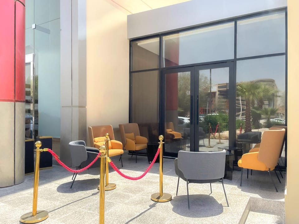 Property building, Patio, Day, Living room, Seating area