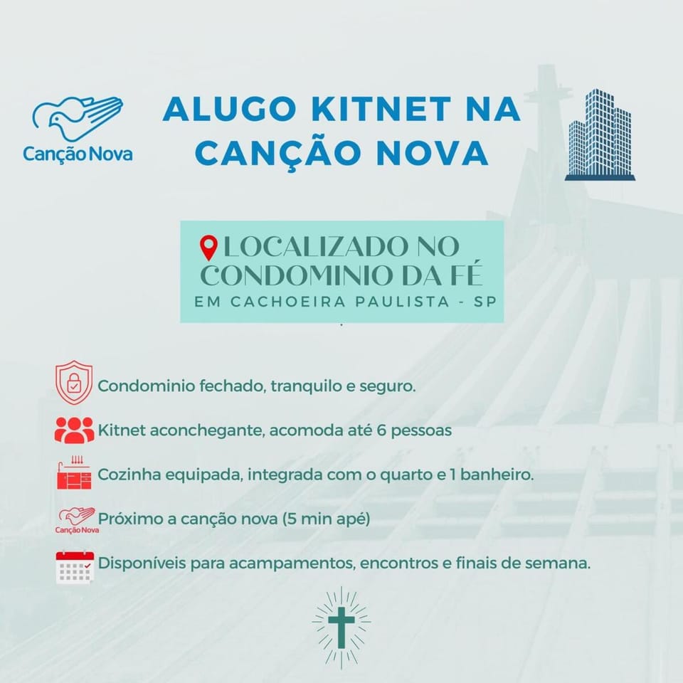 Alugo kitnet na canção nova no condomínio da fé Apartment in State of São Paulo