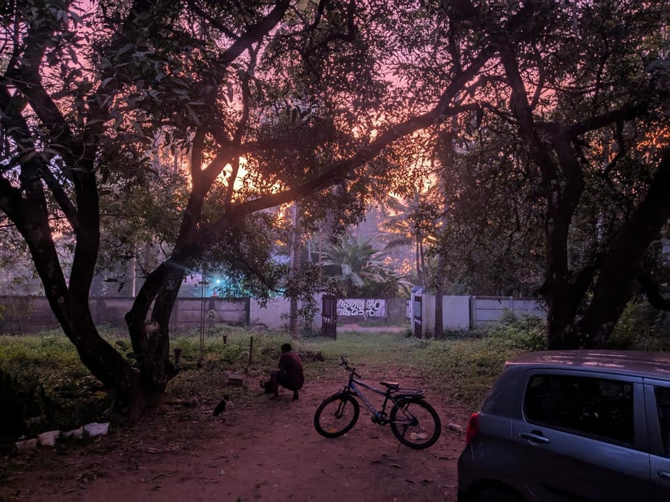 Facade/entrance, Sunset