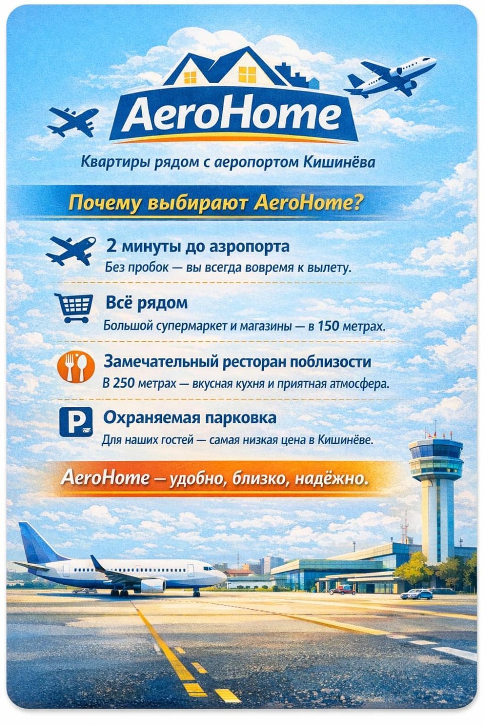 AeroHome Moldova- TAXI-PARKING ! Apartment in Chișinău