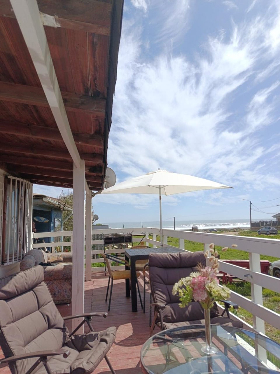 Patio, Day, Natural landscape, View (from property/room), Balcony/Terrace, Living room, Seating area, Dining area