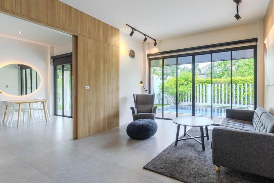 V242 Prime Location 2BR with Pool&Garden Near Beach House in Choeng Thale