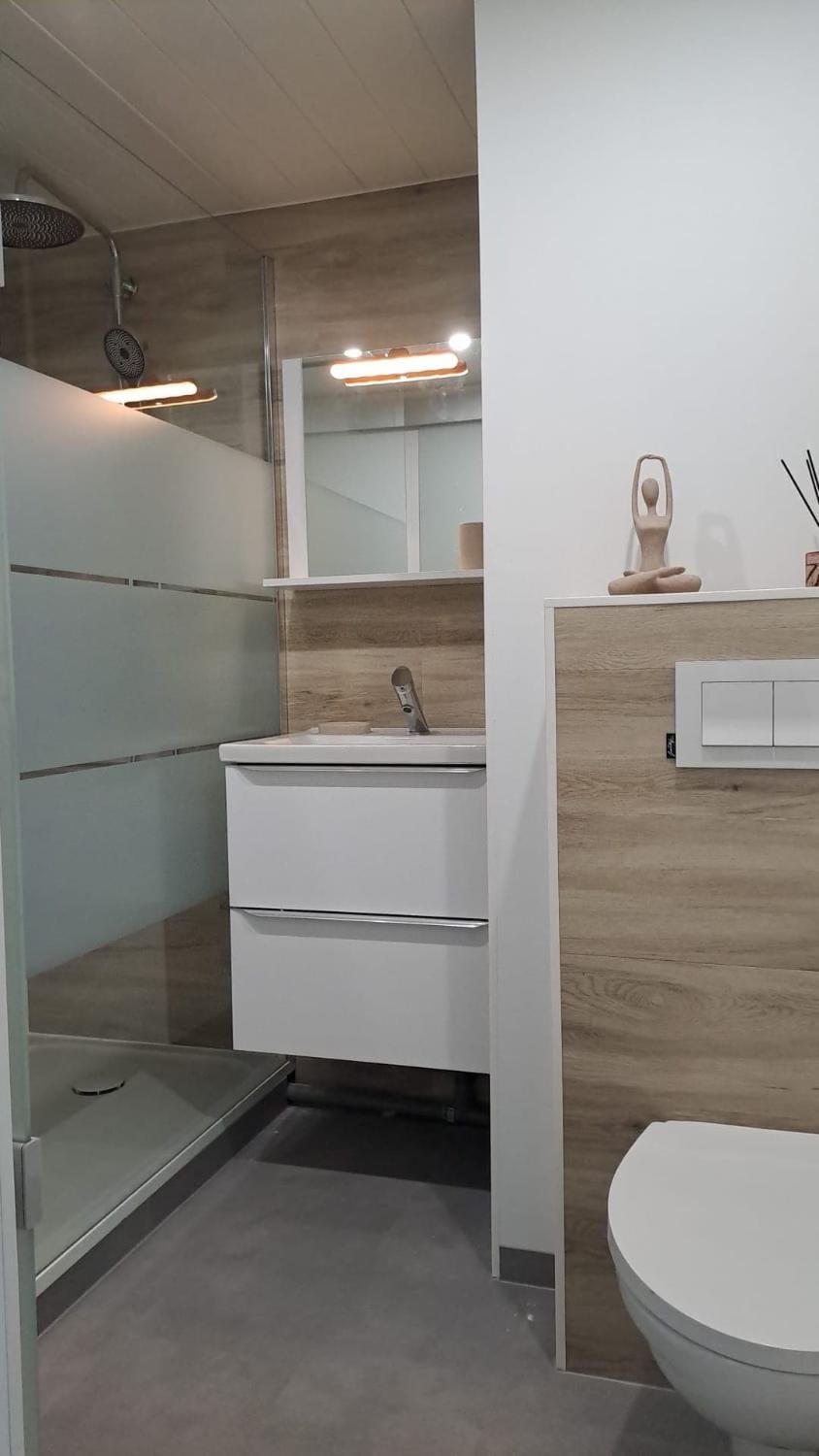 Shower, Bathroom, towels