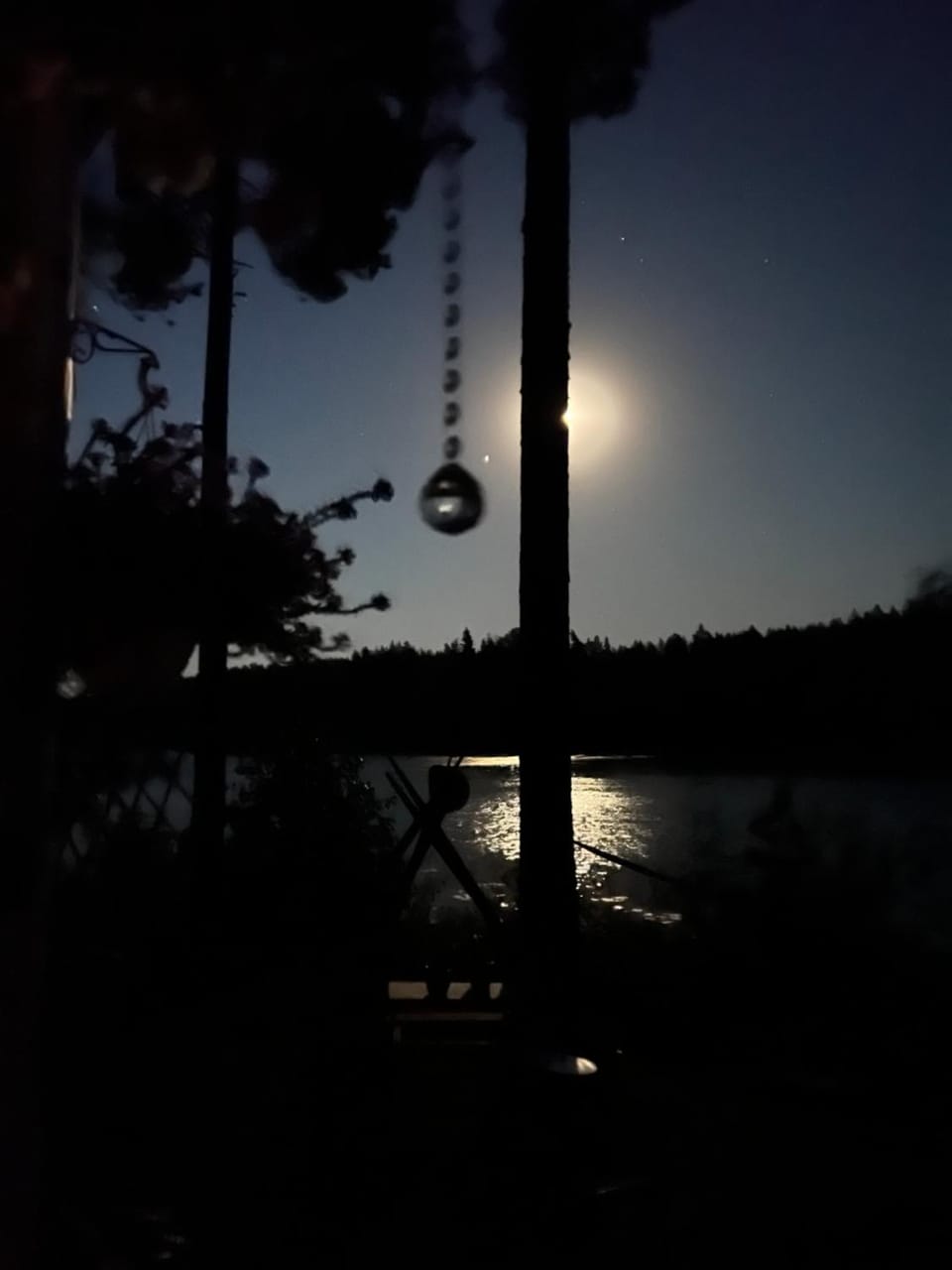 Patio, Night, Natural landscape