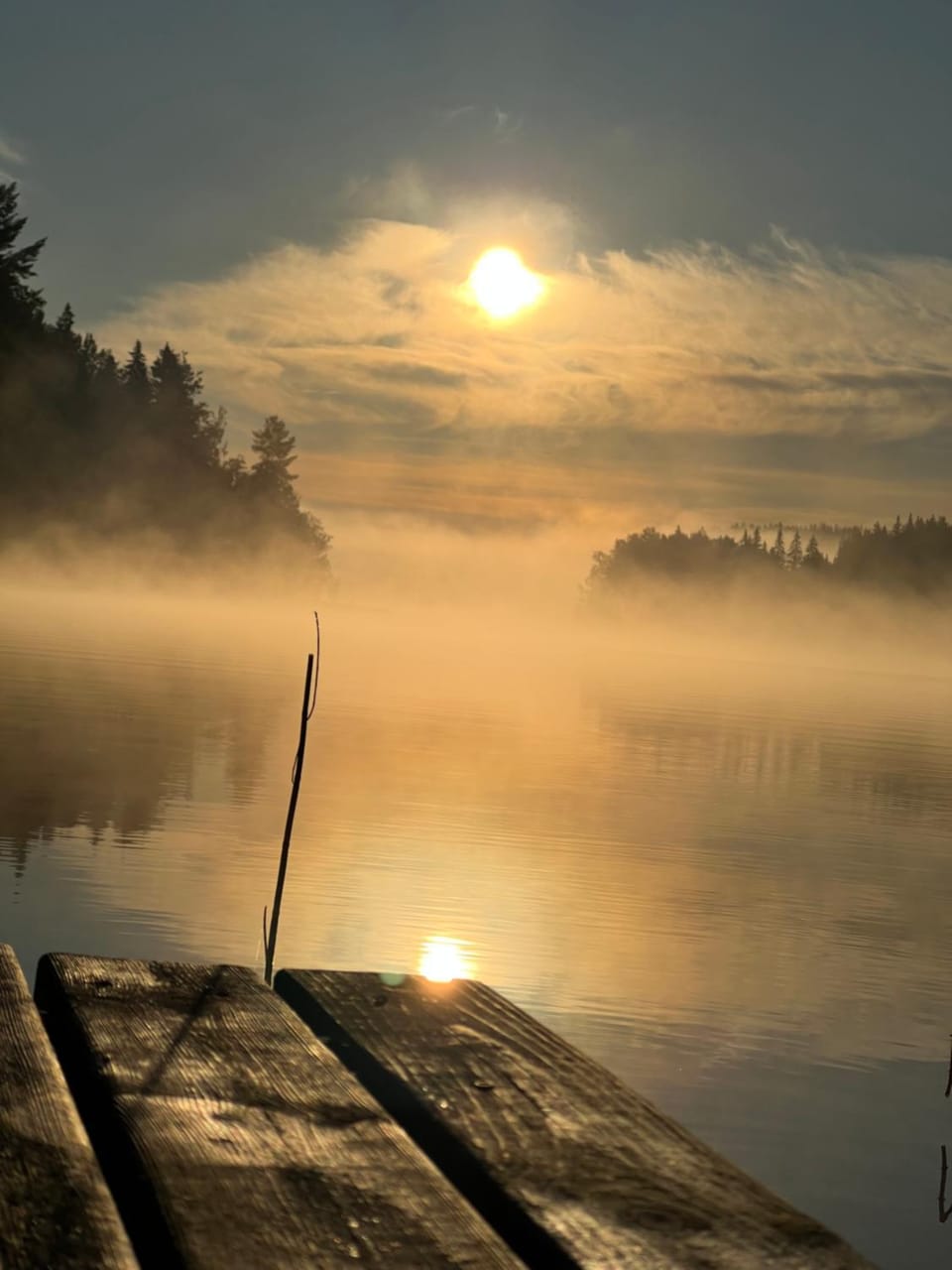 Natural landscape, Lake view, Sunrise