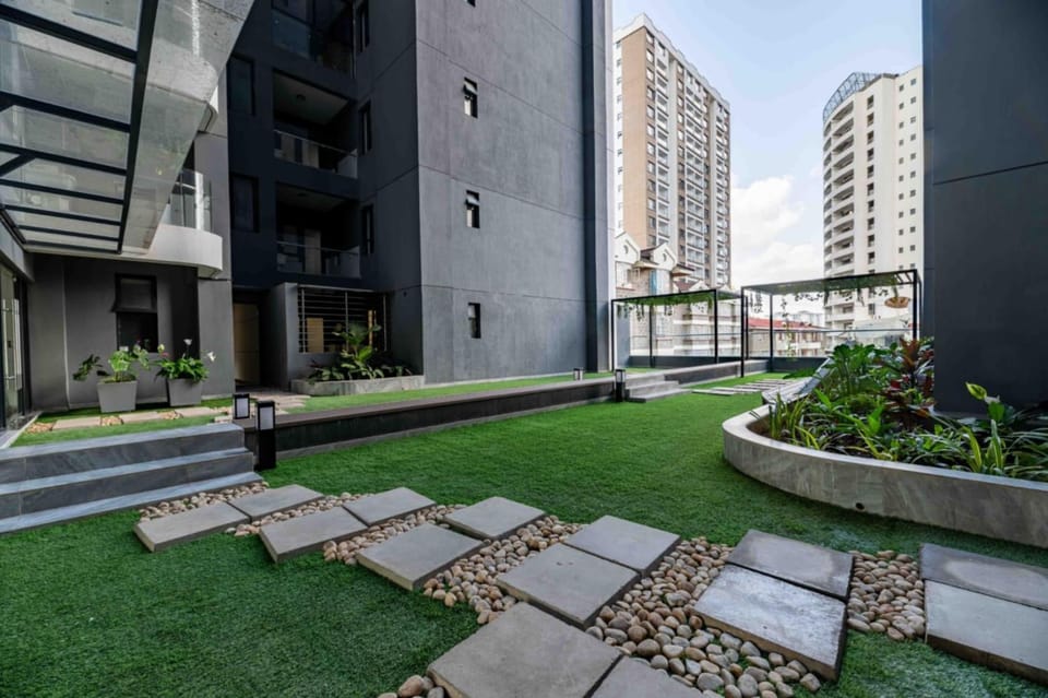 Property building, Garden view