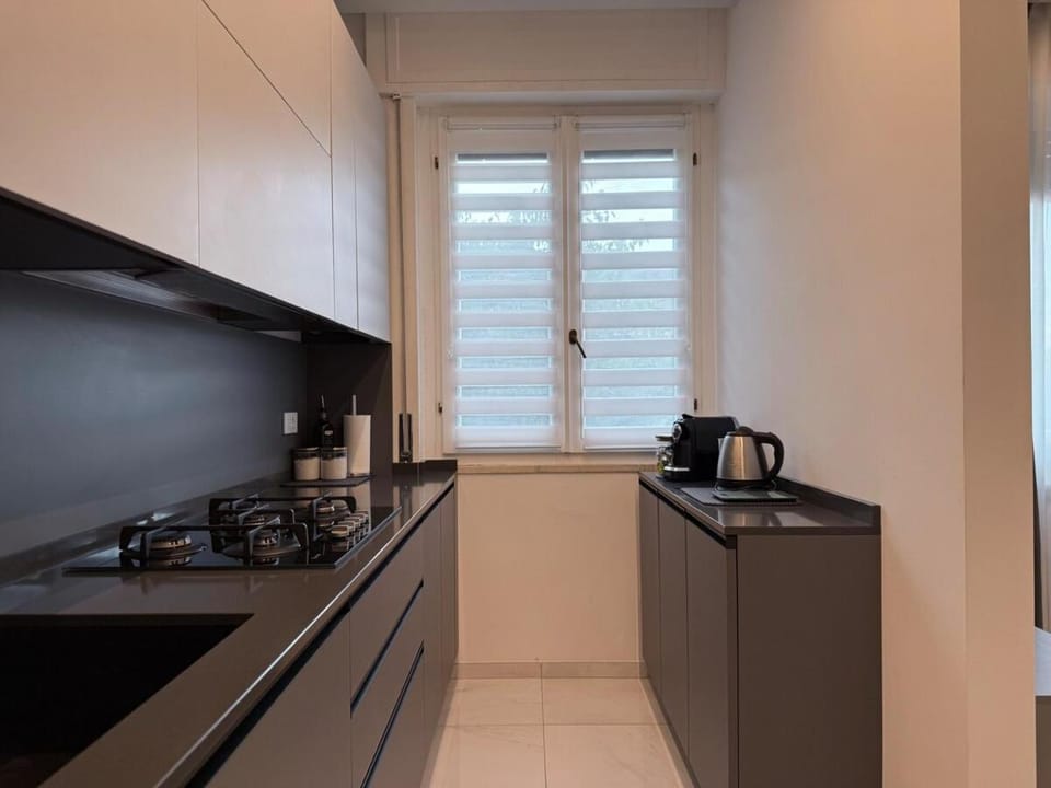 Coffee/tea facilities, Kitchen or kitchenette, minibar, stove, toaster