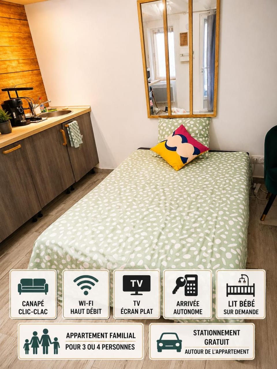 Grand T2 entier à 8 min à pied de la gare de Montluçon House in Montluçon