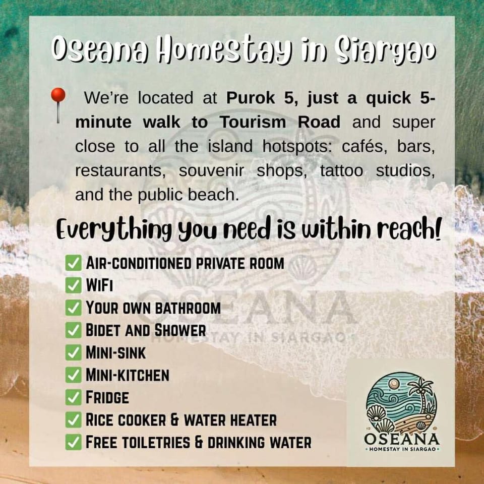 Oseana Homestay Siargao Vacation rental in General Luna