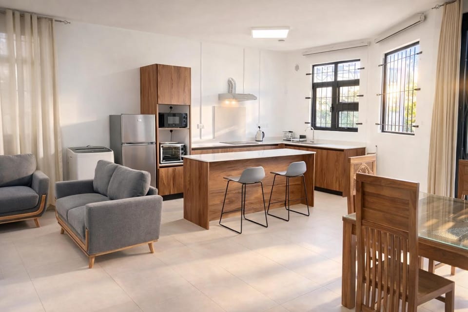 Living room, Dining area, kitchen