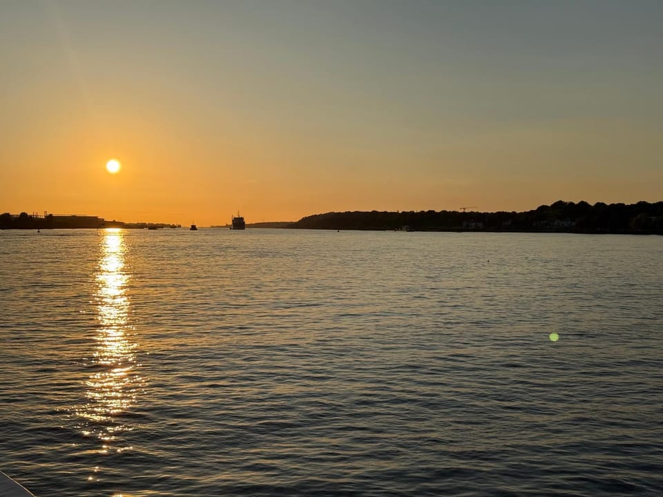 Natural landscape, River view, Sunset