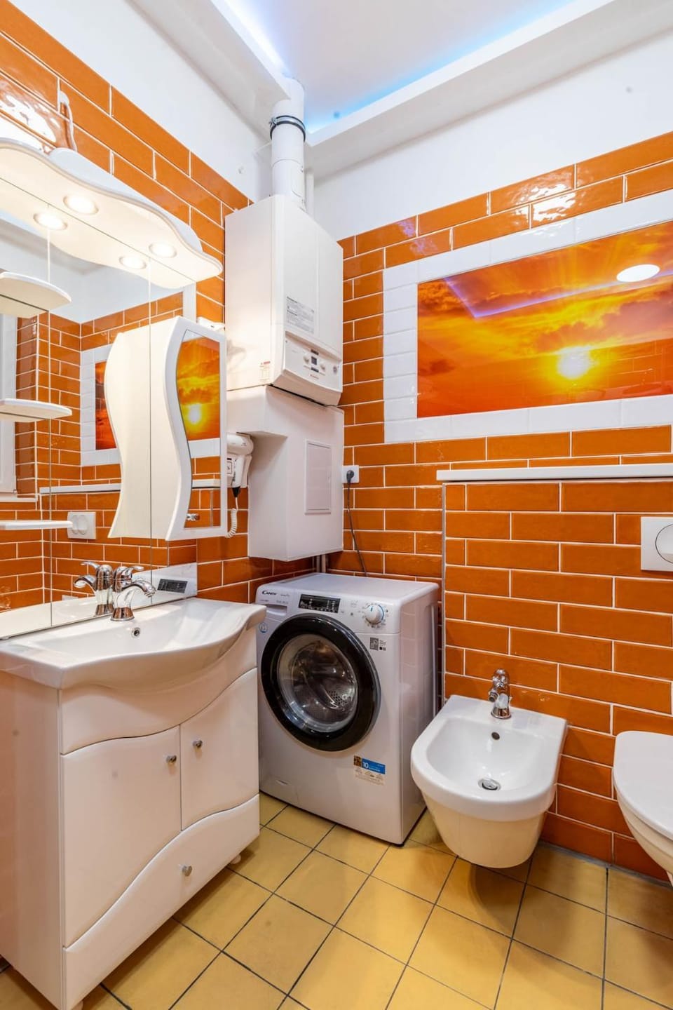 Toilet, Bathroom, washing machine, dryer