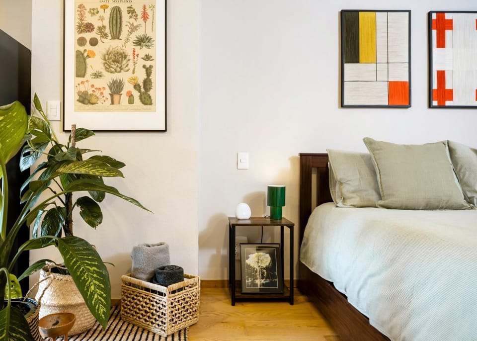 Bright Loft w/Balcony & Workspace | Roma Norte Apartment in Mexico City