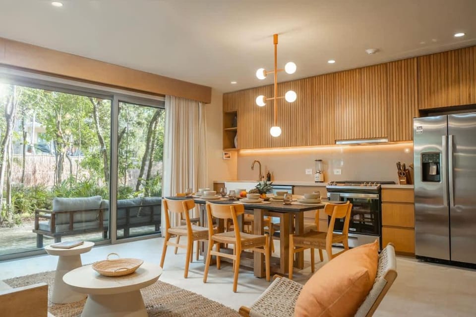Aflora Townhouse Style - 3BR Garden Condo with Private Pool & Huge Common Pool Apartment in Tulum