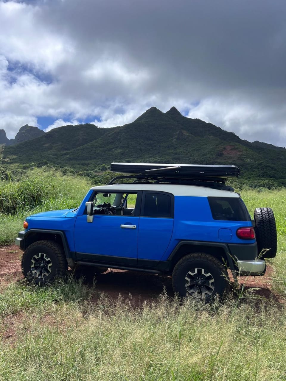 Kauai Adventure fully equipped FJ Cruiser Rooftop Camper Campground/ 
RV Resort in Anahola