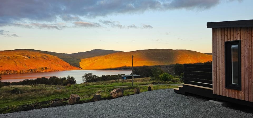 Natural landscape, Summer, Lake view, Mountain view, Sea view, Sunset