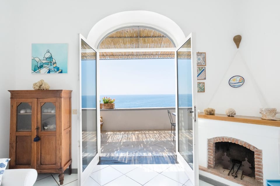 Living room, Seating area, Sea view