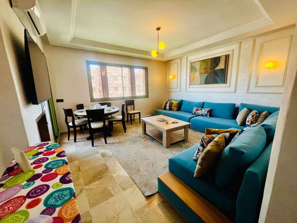 Appartement HIVERNAGE deLUXE en face consulat de france et M avenu CR7 Apartment in Marrakesh