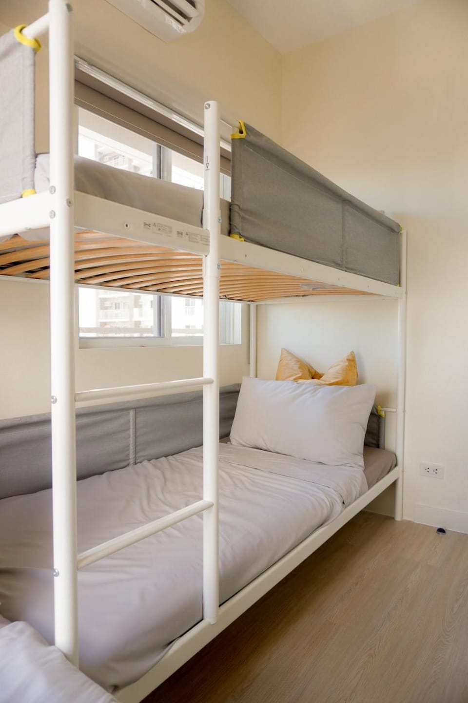Bed, Bedroom, bunk bed, air conditioner