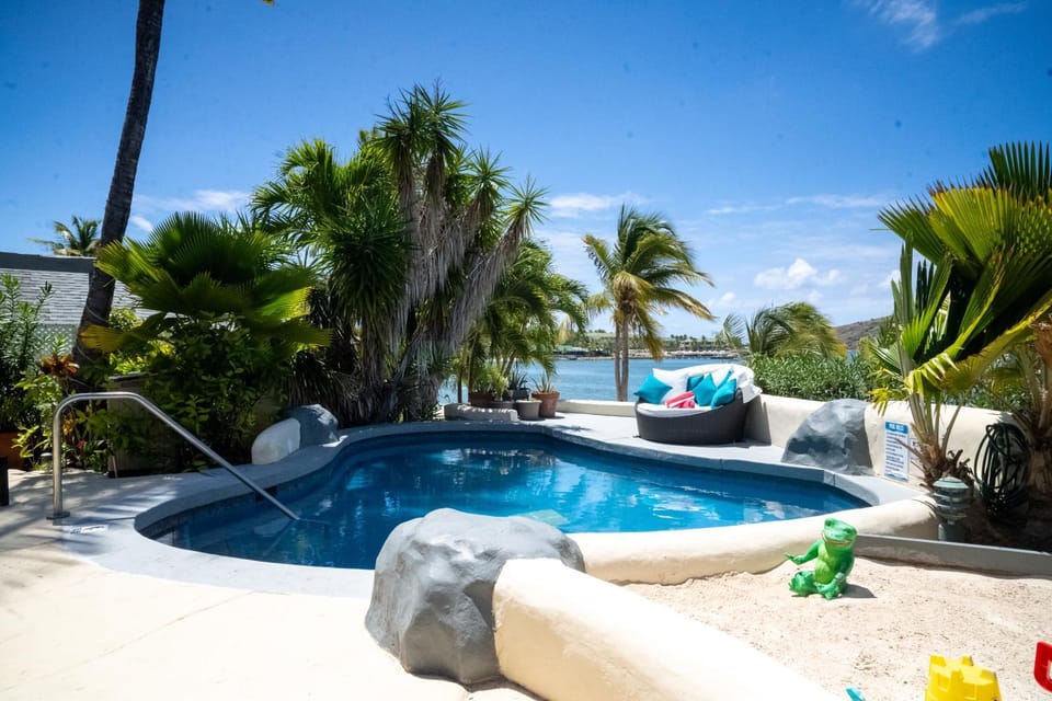 Natural landscape, Garden, Pool view, Swimming pool