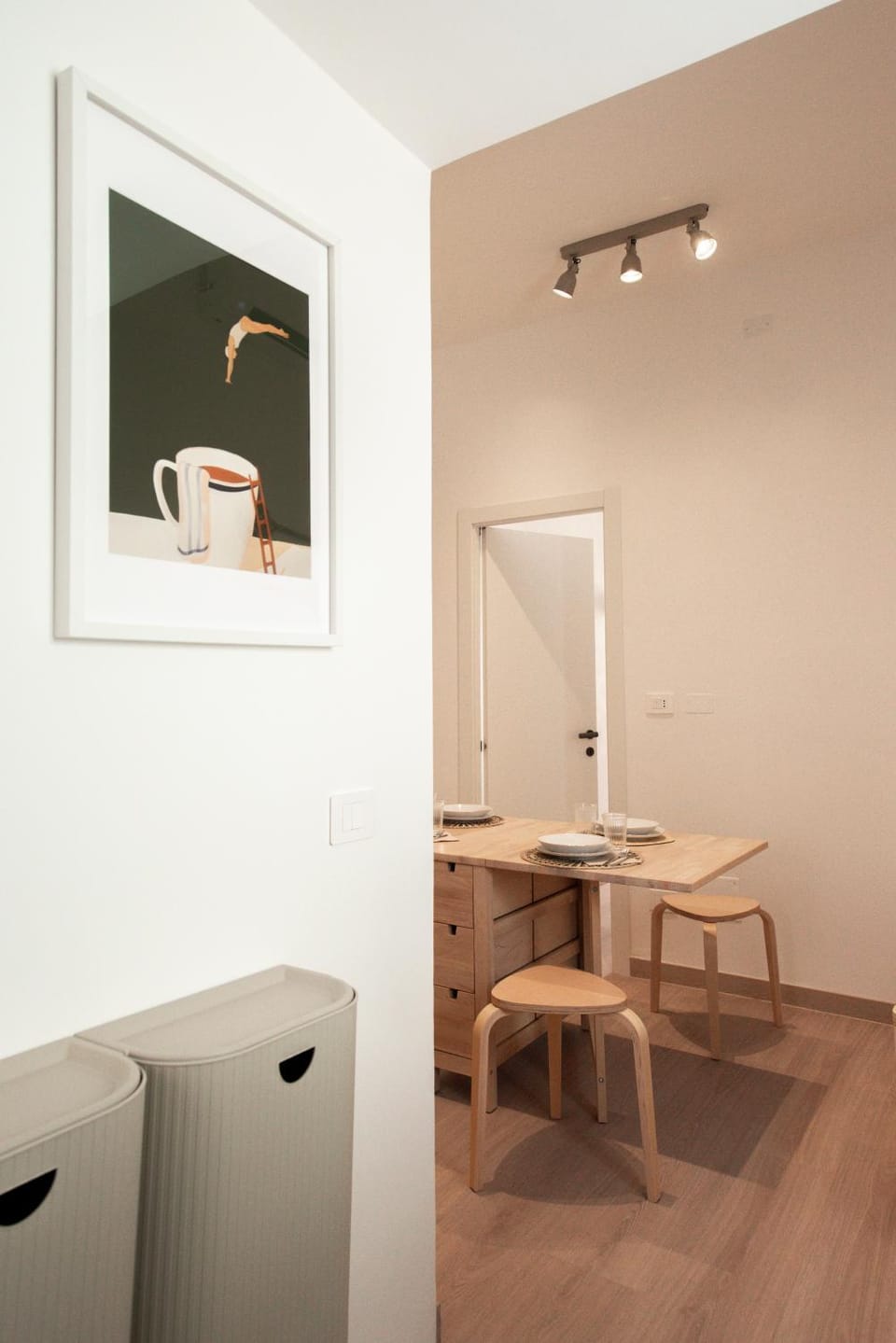 Kitchen or kitchenette, Living room