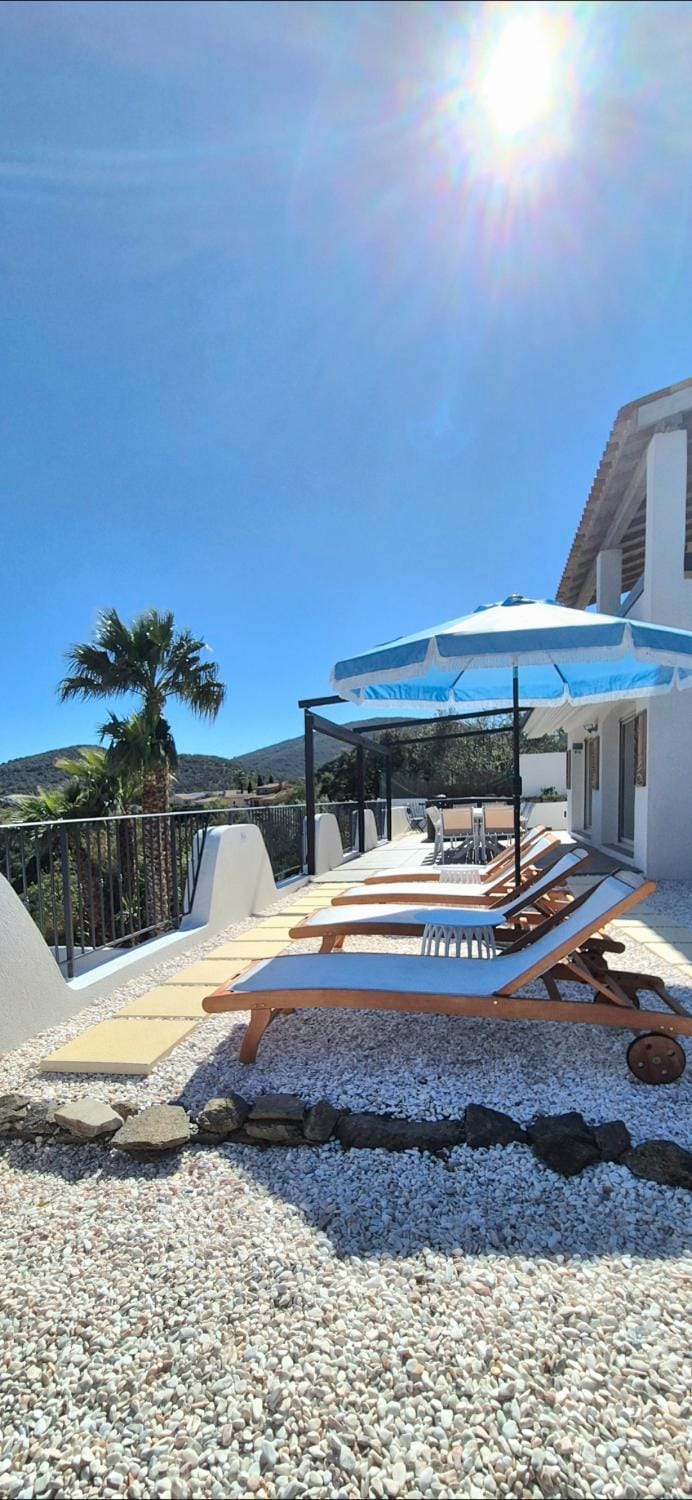 Natural landscape, Pool view, sunbed