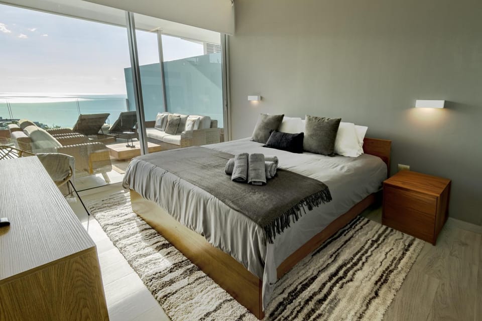 Bed, Photo of the whole room, Bedroom, Sea view