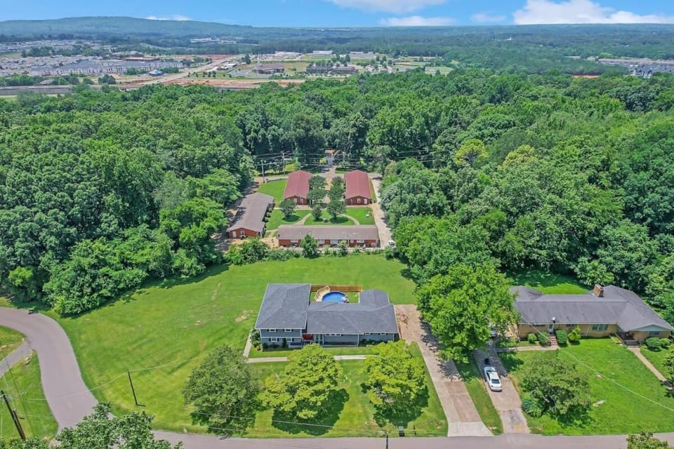 Property building, Spring, Day, Bird's eye view