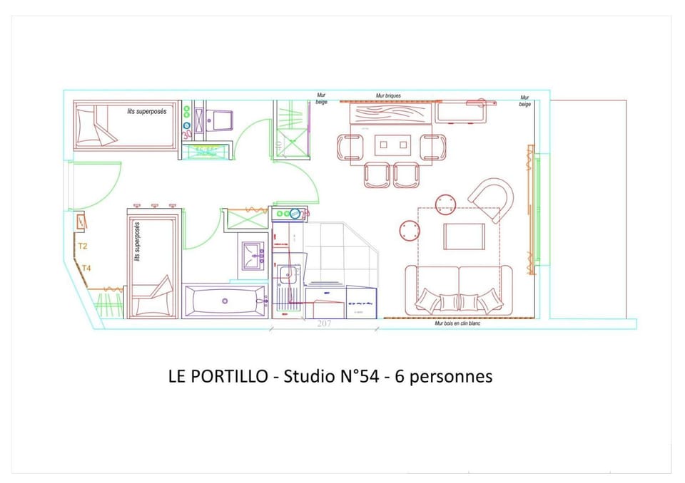 Résidence Le Portillo - Piscine - Studio pour 6 Personnes MAE-5263 Apartment in Nouvelle-Aquitaine
