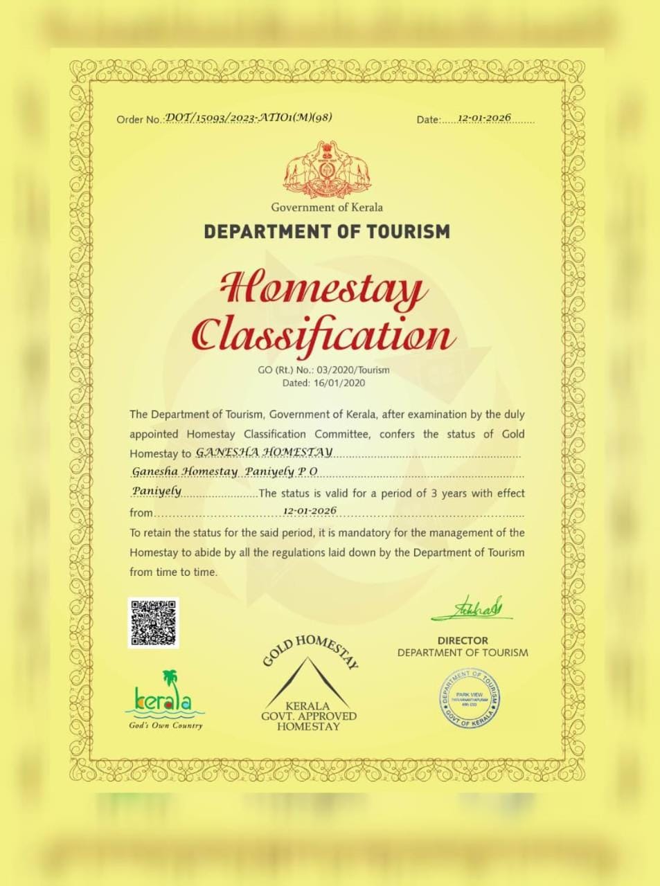 Certificate/Award