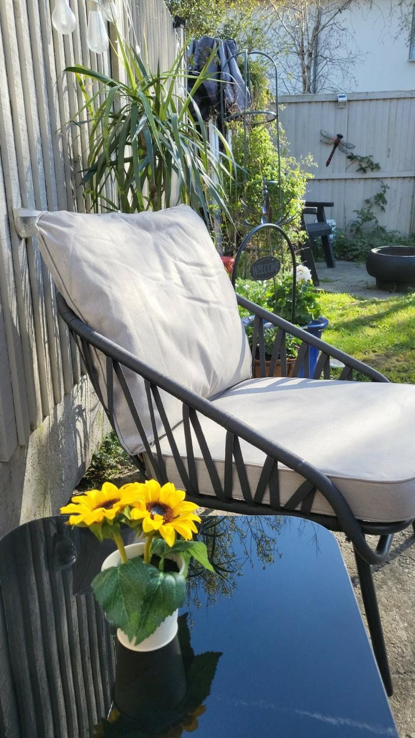 Patio, Garden, Seating area, Garden view