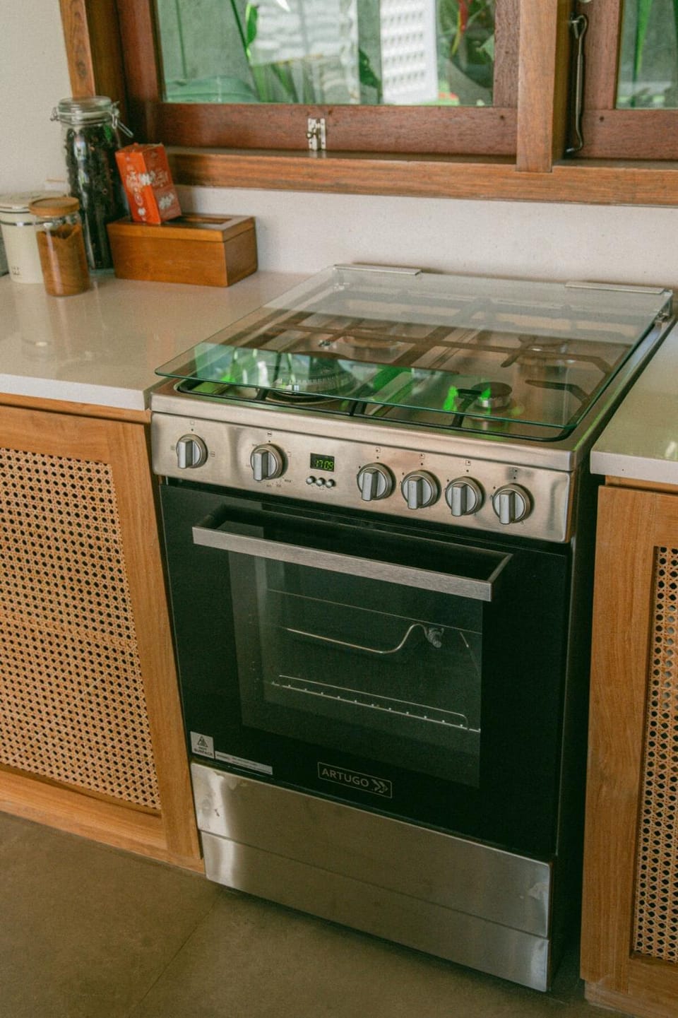 Kitchen or kitchenette, oven, stove, stove