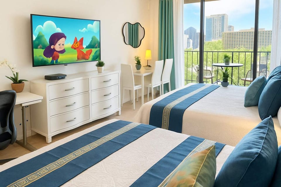 Bed, TV and multimedia, Photo of the whole room, Seating area, Bedroom