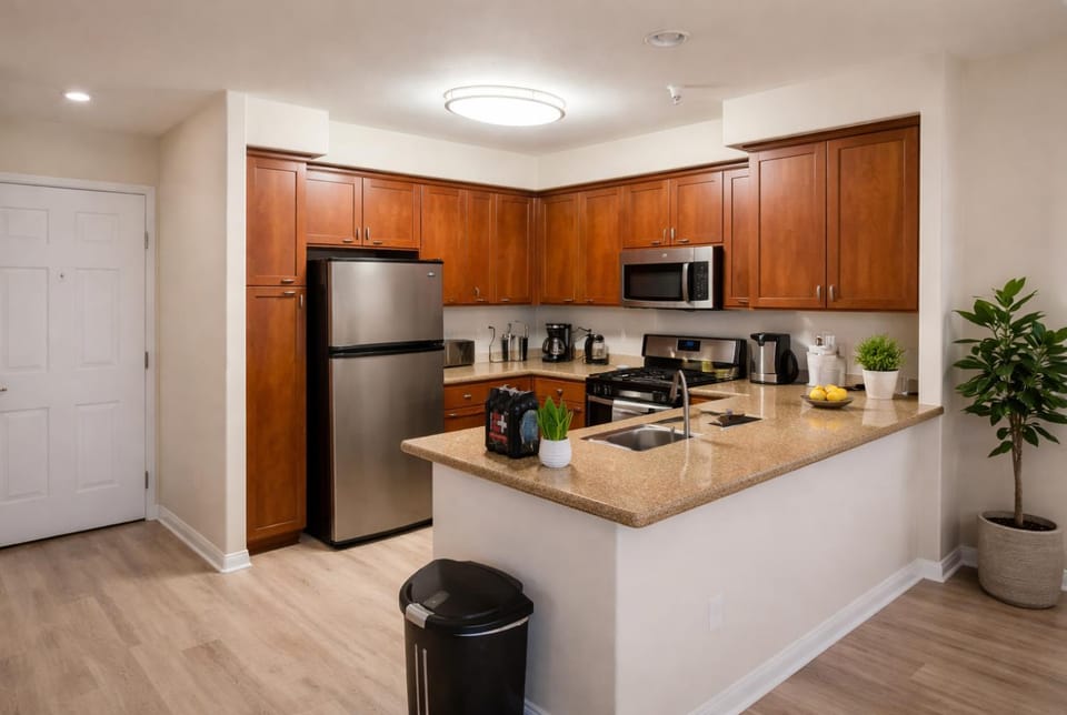 Coffee/tea facilities, Kitchen or kitchenette, Food and drinks, Food, dishwasher, minibar, oven, stove, toaster