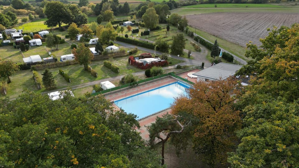 Natural landscape, Bird's eye view, Garden, Garden view, Swimming pool