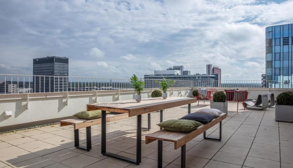 Property building, Day, View (from property/room), Balcony/Terrace, Seating area