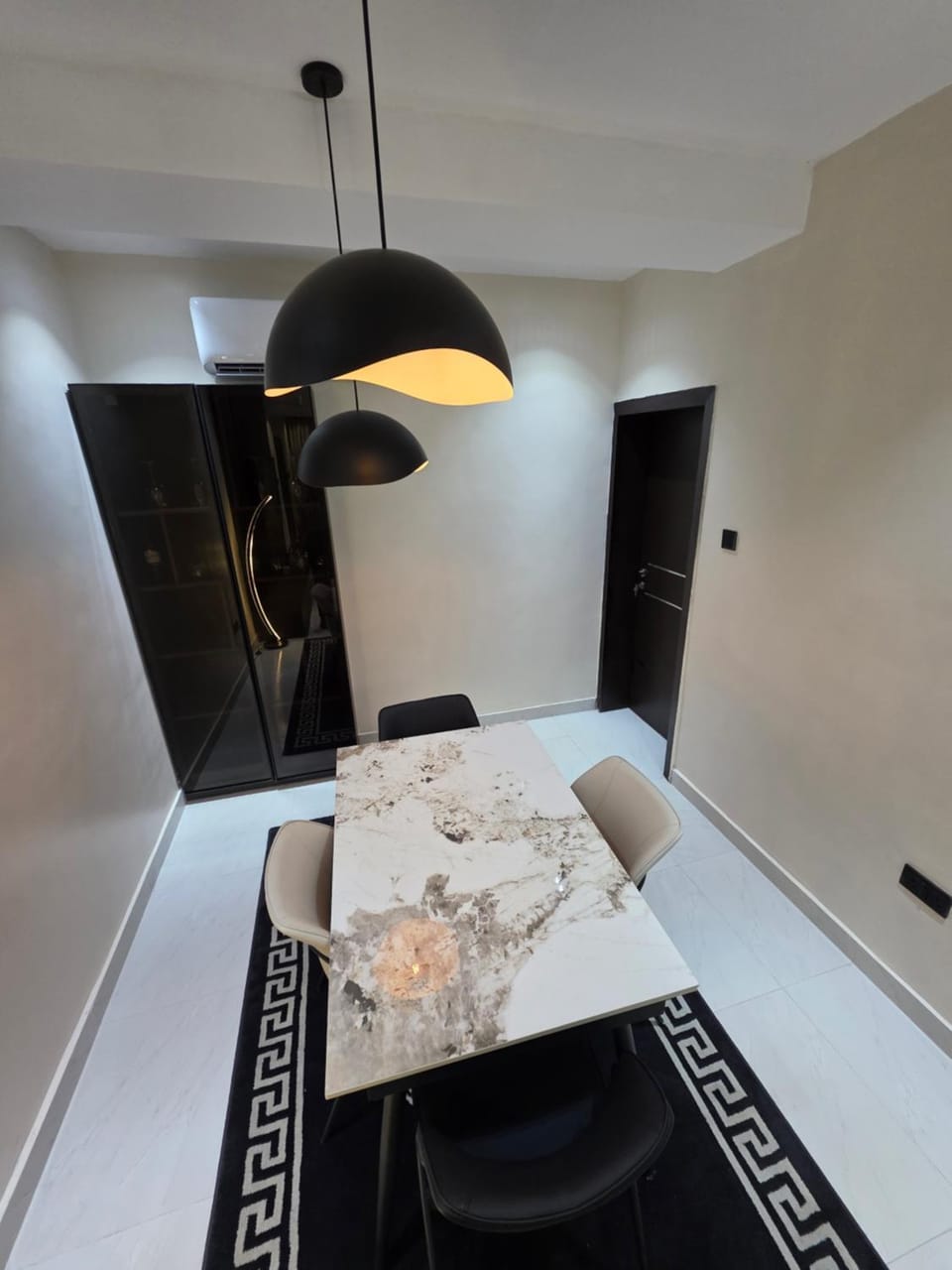 Dining area, air conditioner