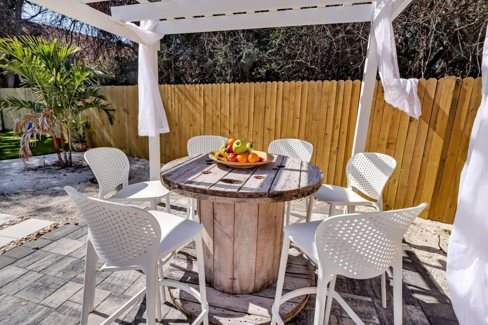 Patio, Garden, Dining area