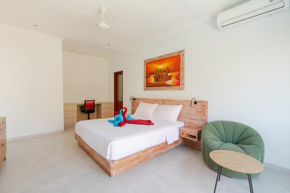Bed, Bedroom, air conditioner